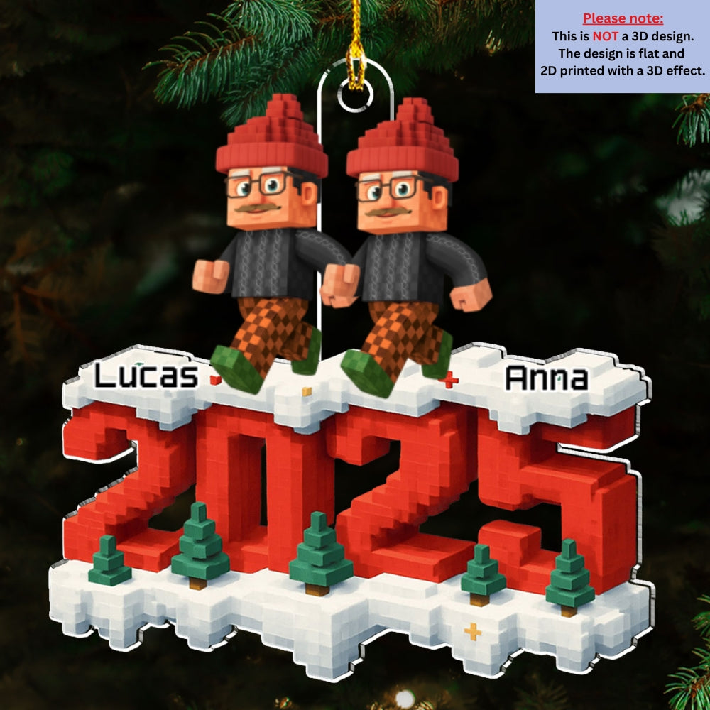All Of Us In This Year - Personalized Custom 3D Effect Acrylic Ornament