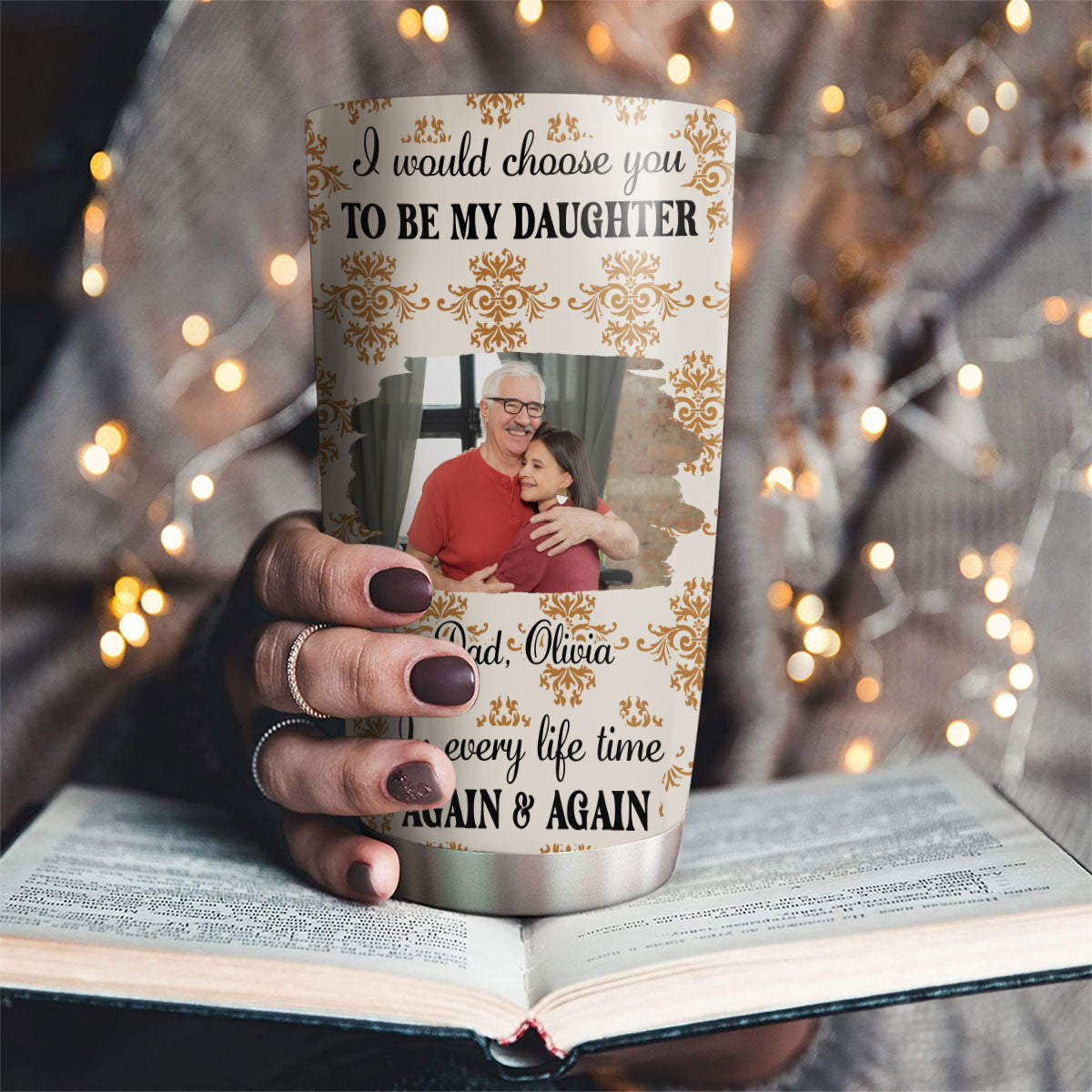 So Proud Of You My Daughter Photo - Personalized Custom Tumbler