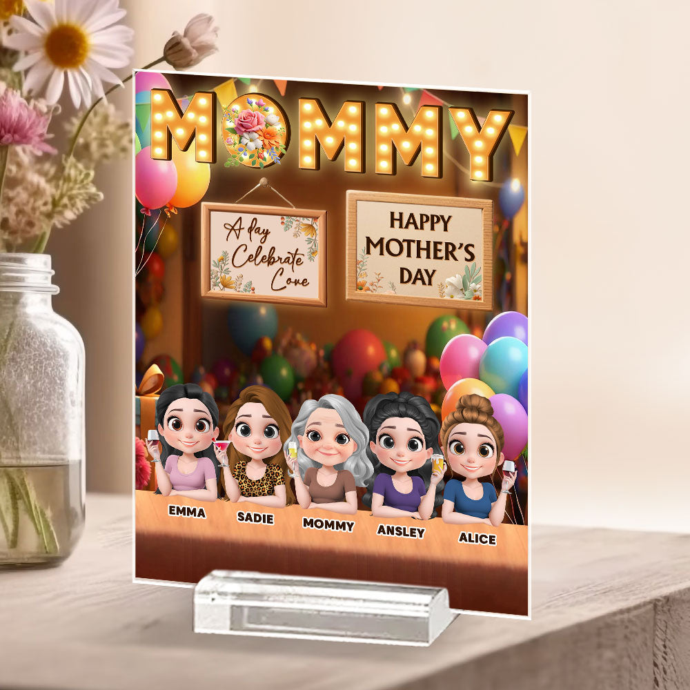 A Day Celebrate Love - Personalized Custom Acrylic Plaque With Base