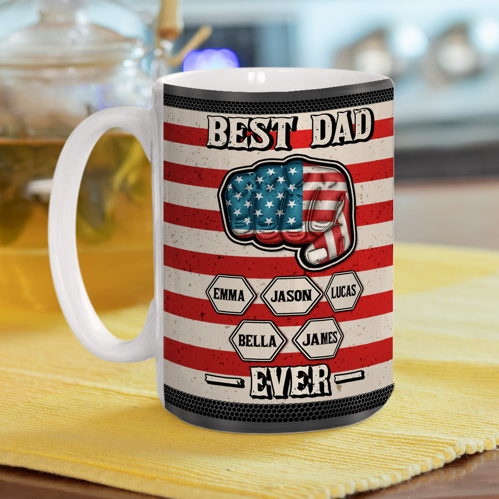 Strongest Dad - Personalized Custom 3D Inflated Effect Mug