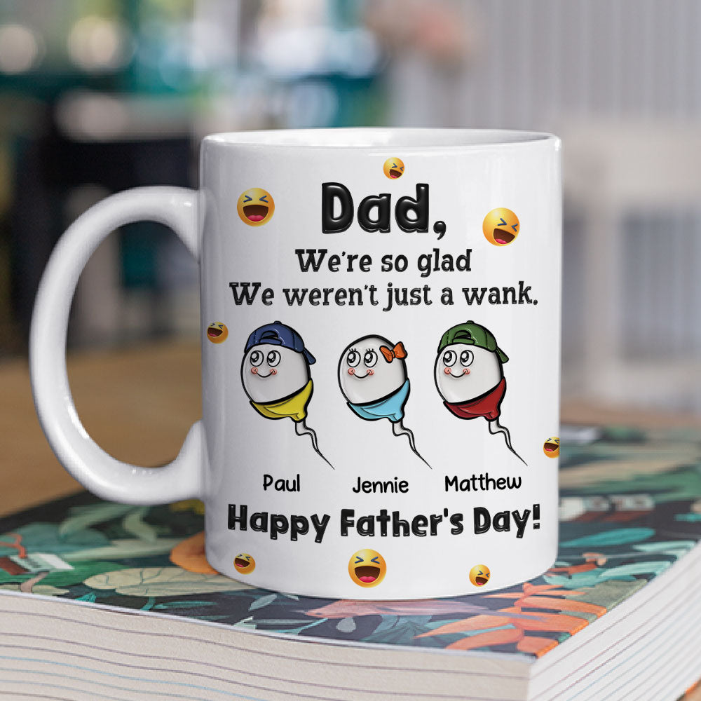 We Are So Glad - Personalized Custom 3D Effect Coffee Mug
