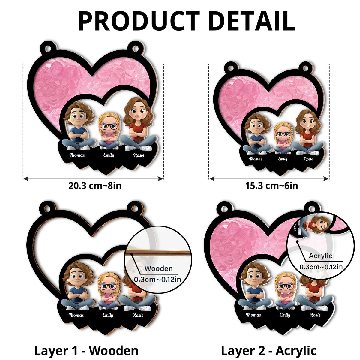 Forever Together - Personalized Custom Suncatcher