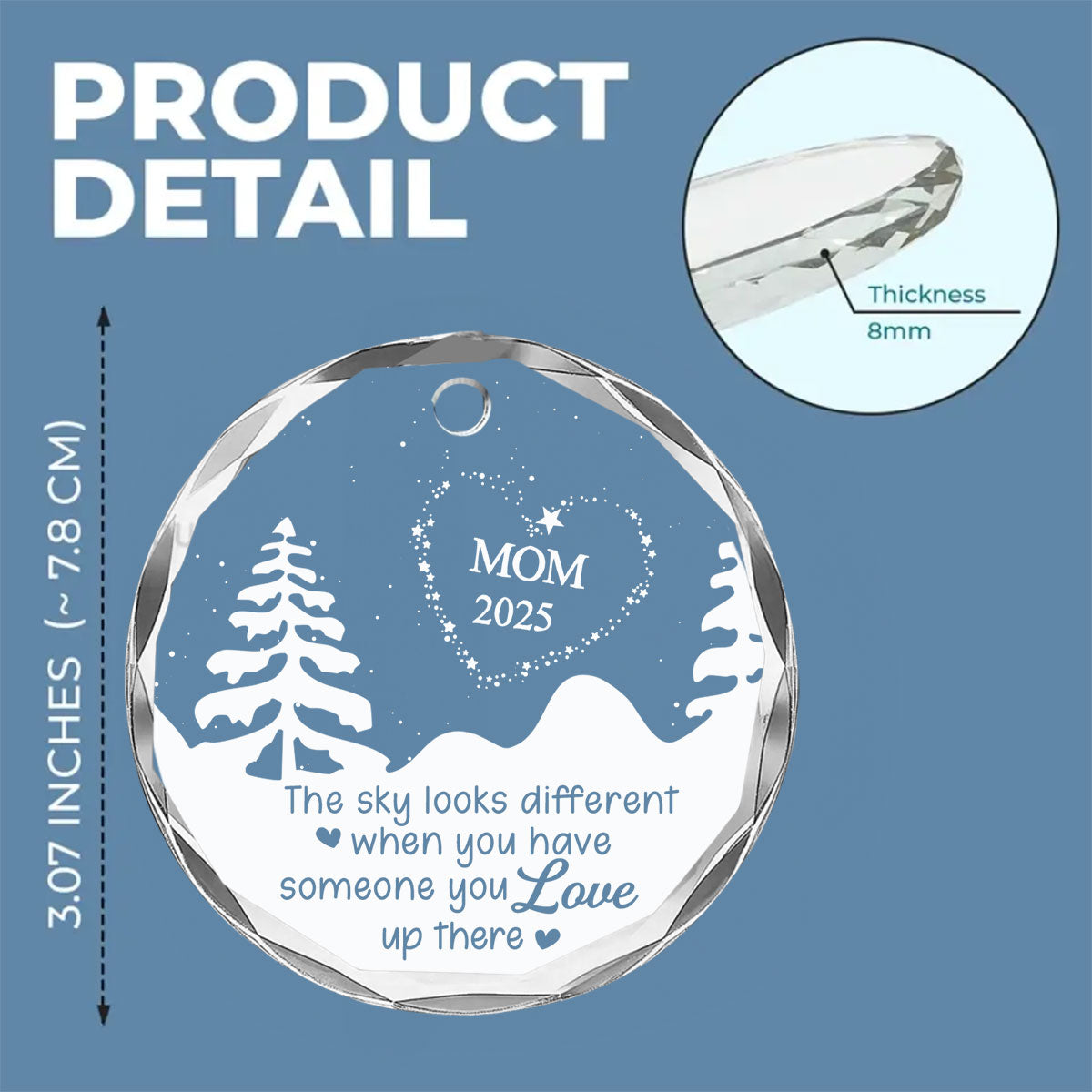 My Star - Personalized Custom Glass Ornament