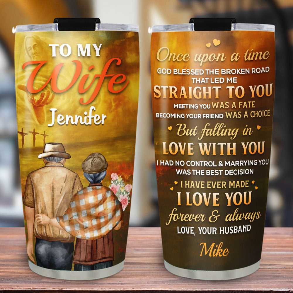 Marrying You Was The Best Decision - Personalized Custom Tumbler