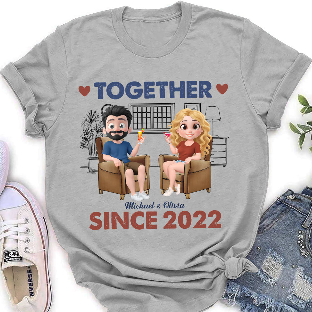 Together Since Husband Wife - Personalized Custom Shirt