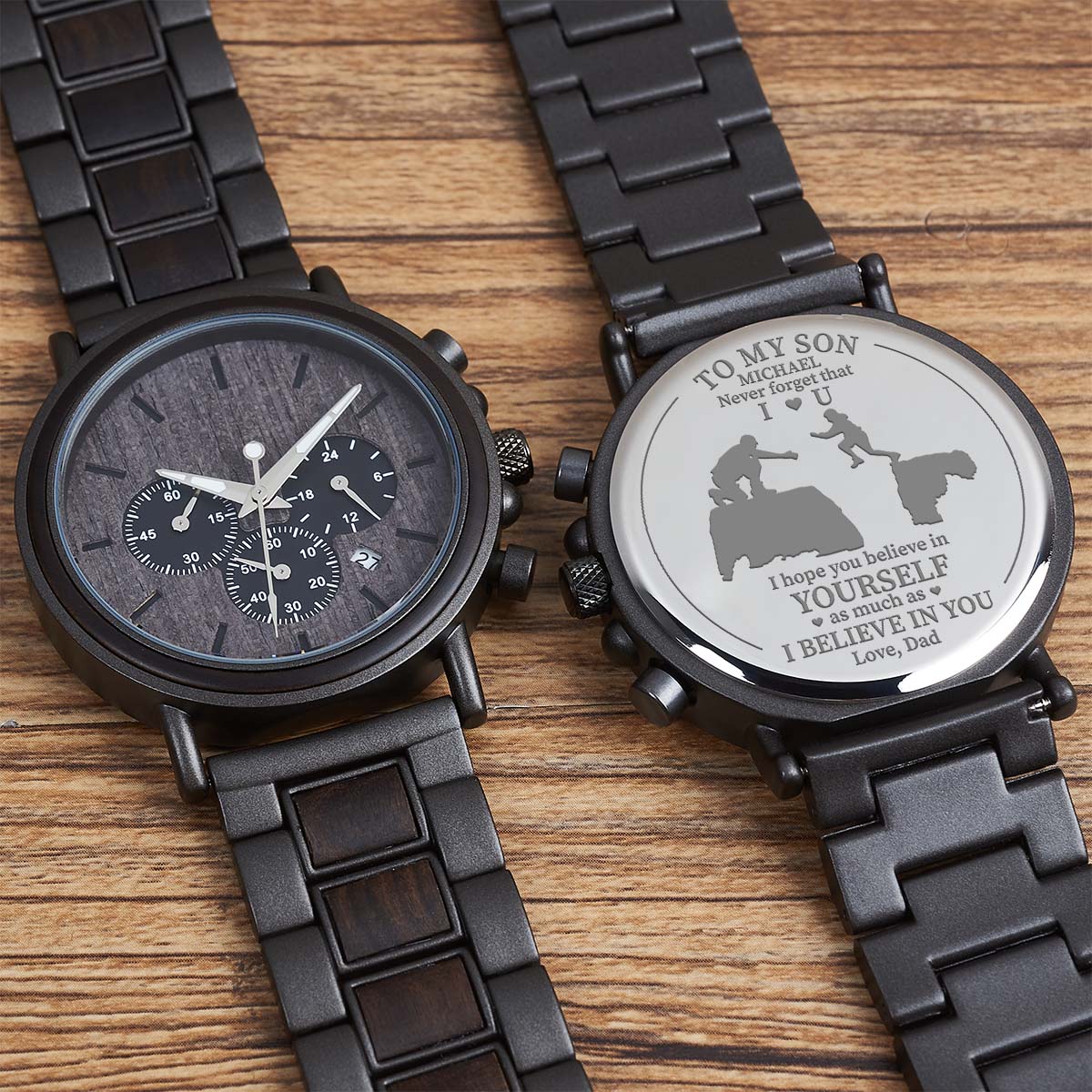 I Believe In You - Personalized Engraved Wooden Watches GQ026