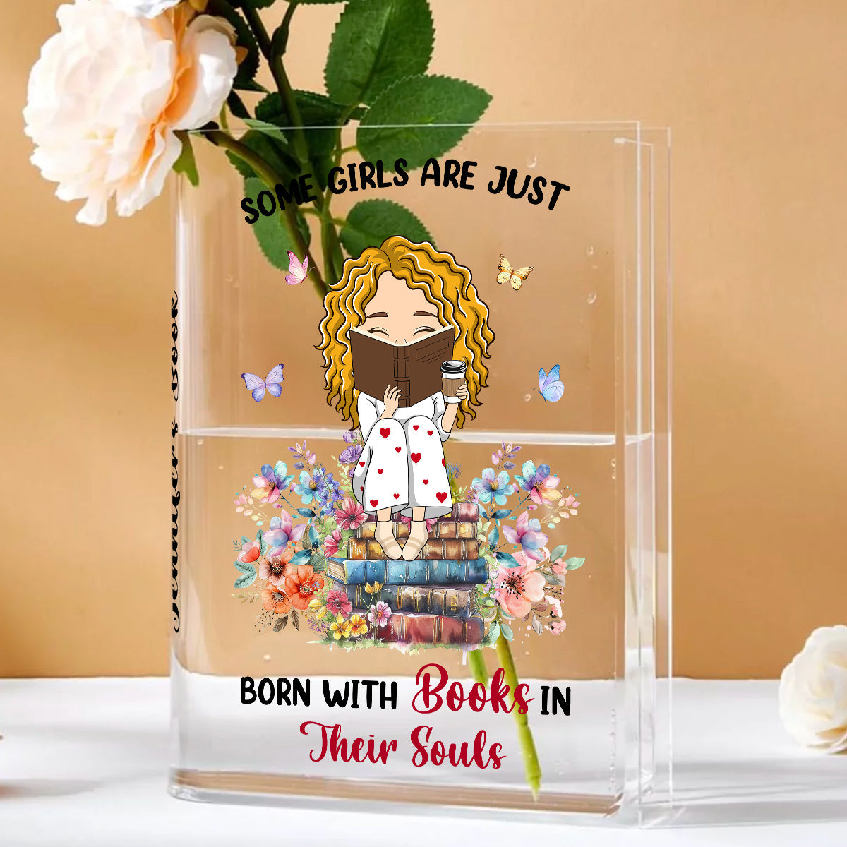 Books In Souls - Personalized Custom Acrylic Book Vase
