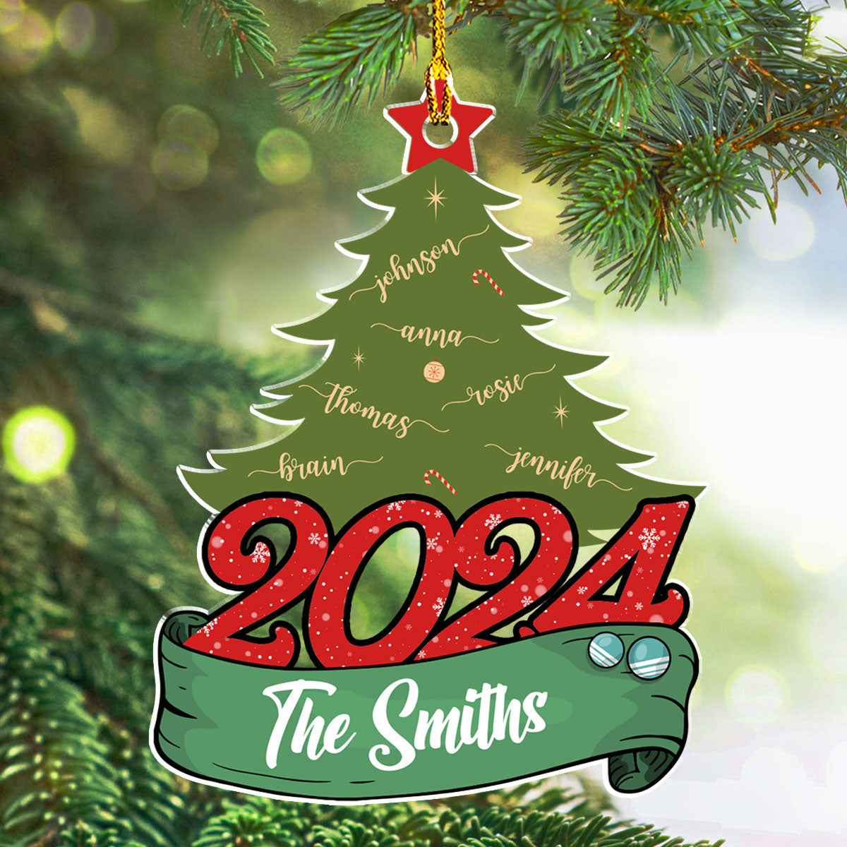 Christmas Tree - Personalized Custom Acrylic Ornament