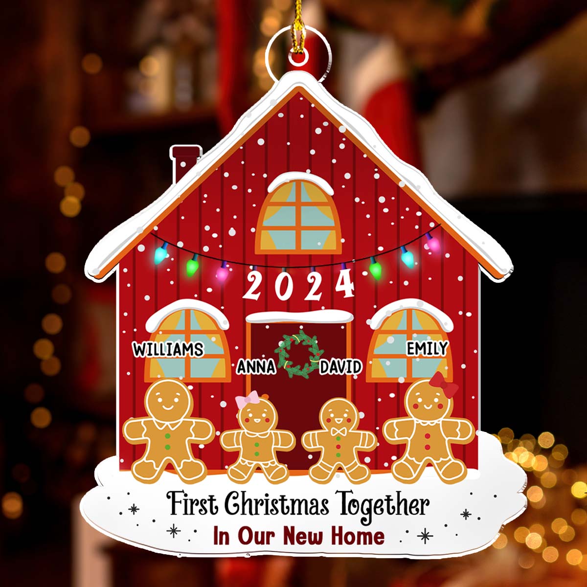 First Time In Our New Home - Personalized Custom Acrylic Ornament
