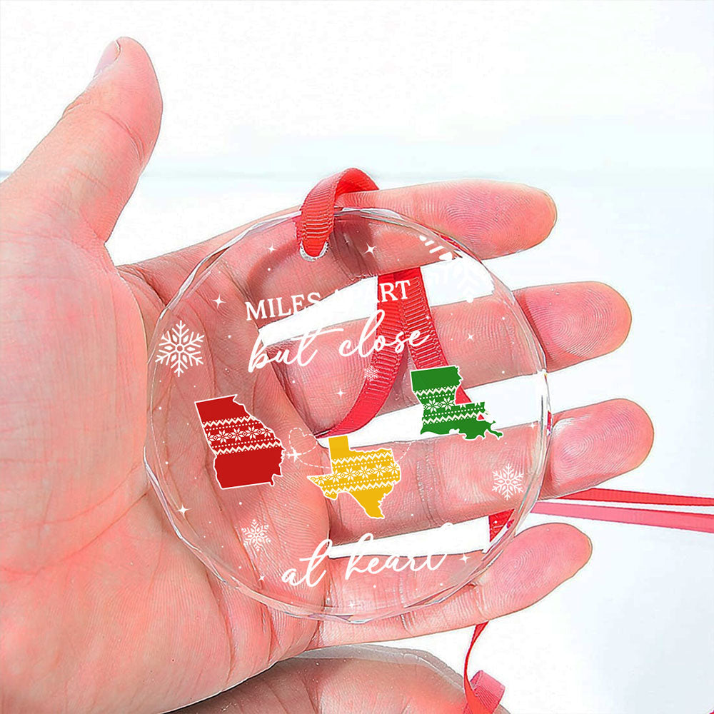 Home Is Where - Personalized Custom Glass Ornament