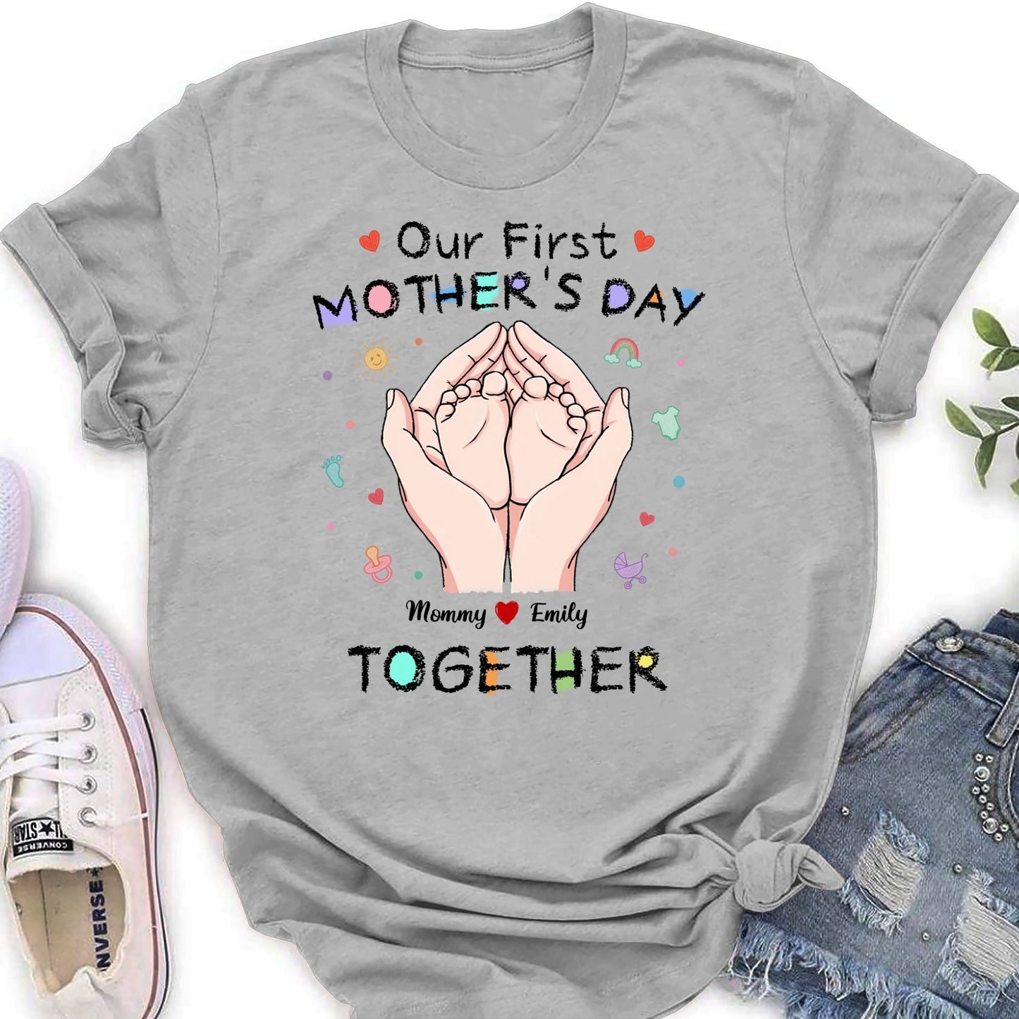 Our 1st Mothers Day - Personalized Custom Shirt