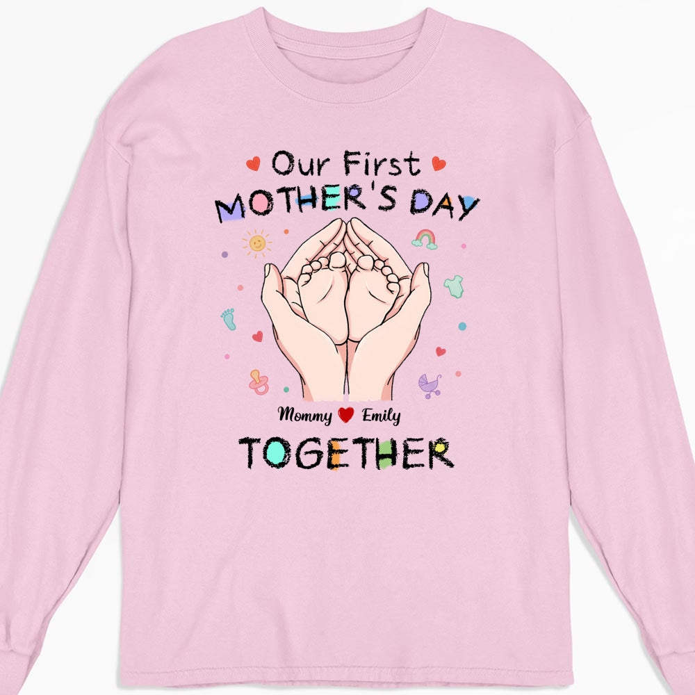 Our 1st Mothers Day - Personalized Custom Shirt