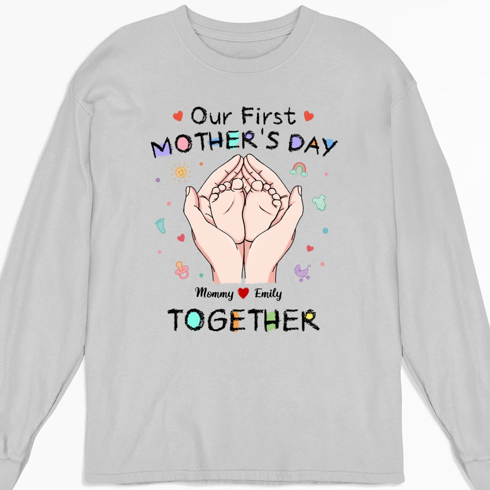 Our 1st Mothers Day - Personalized Custom Shirt