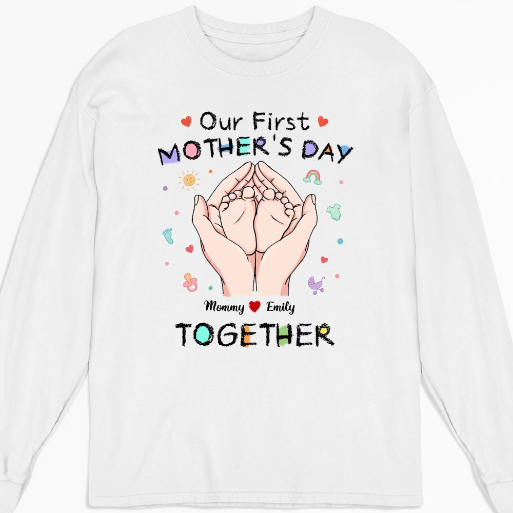 Our 1st Mothers Day - Personalized Custom Shirt