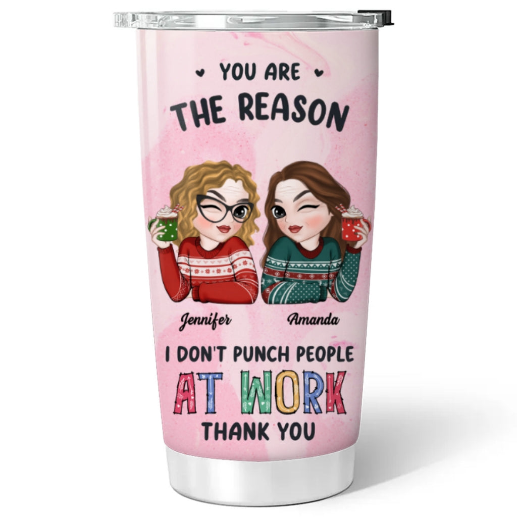 Friendships May Start At The Workplace - Personalized Custom Tumbler