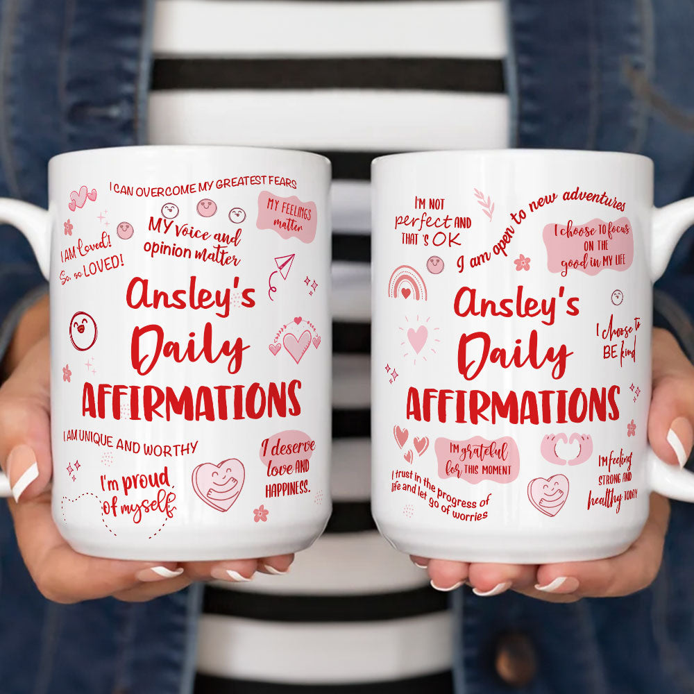 Daily Affirmations - Personalized Custom Coffee Mug