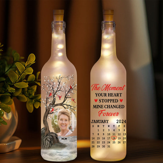Forever In My Heart - Personalized Custom Bottle Lamp