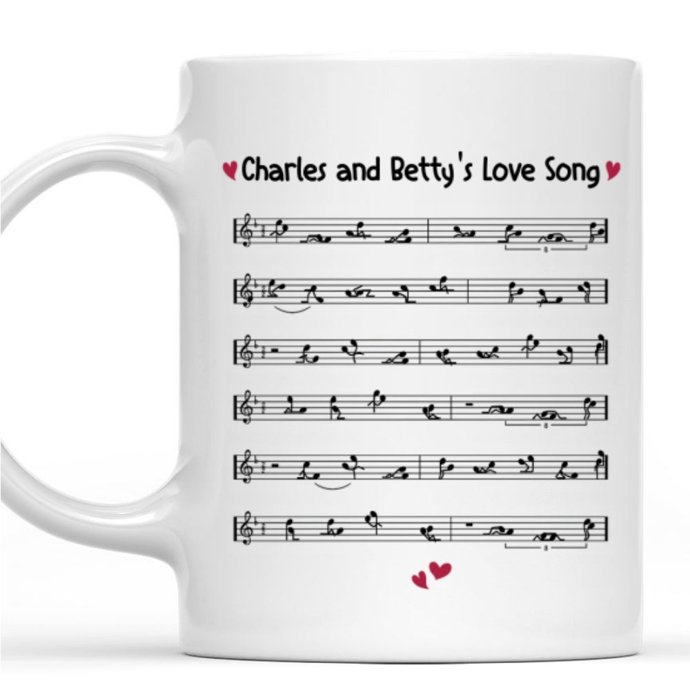 Our Love Song - Personalized Custom Coffee Mug