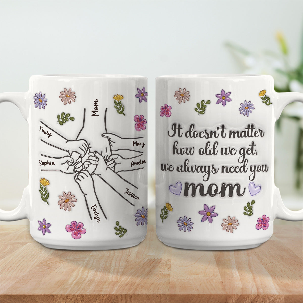 We Always Need You - Personalized Custom 3D Inflated Effect Mug