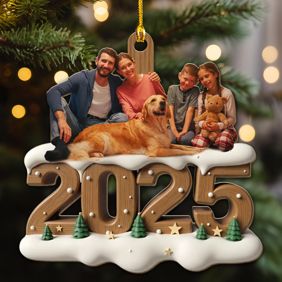 From This Year Onwards Photo - Personalized Custom 3D Effect Wood Ornament