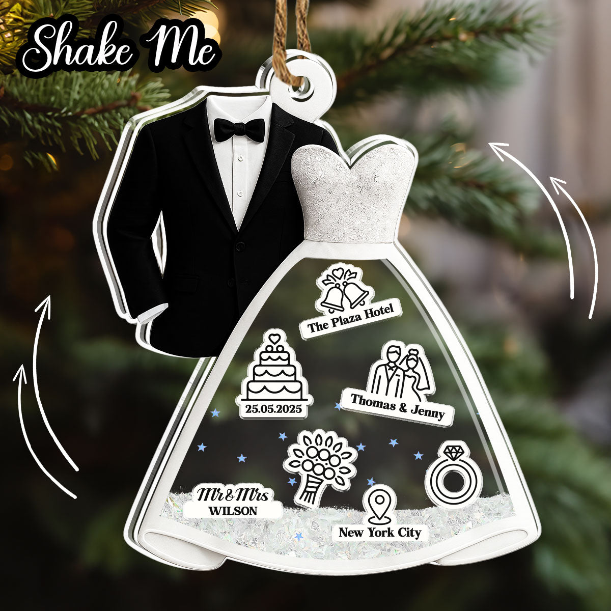 One Day To Day One - Personalized Custom Acrylic Shaker Ornament