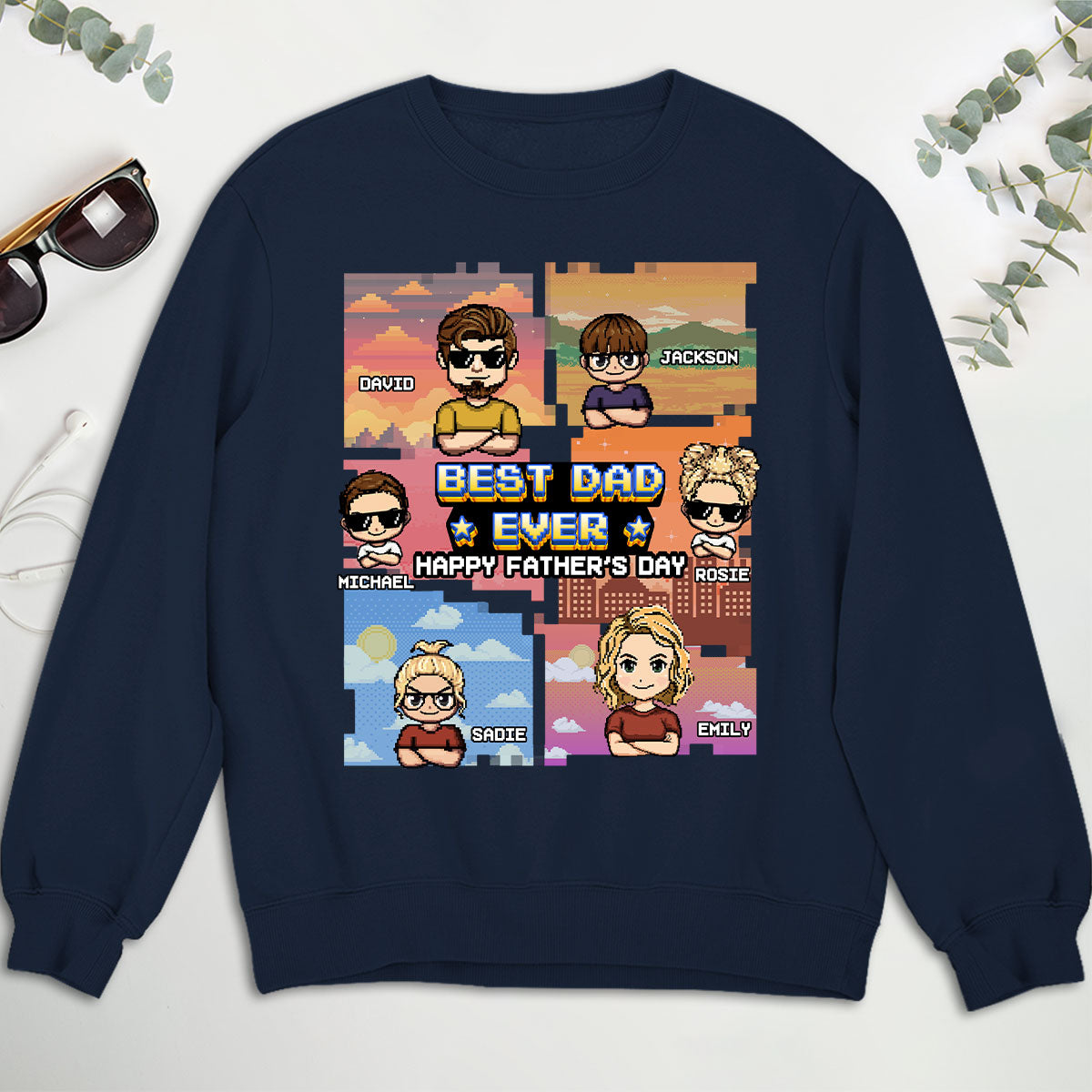 Dad Unlocked Legendary Status Achieved - Personalized Custom Shirt