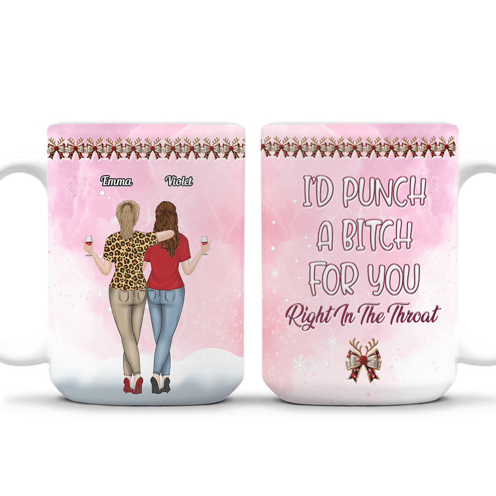Punch Bitch For You - Personalized Custom 3D Inflated Effect Coffee Mug