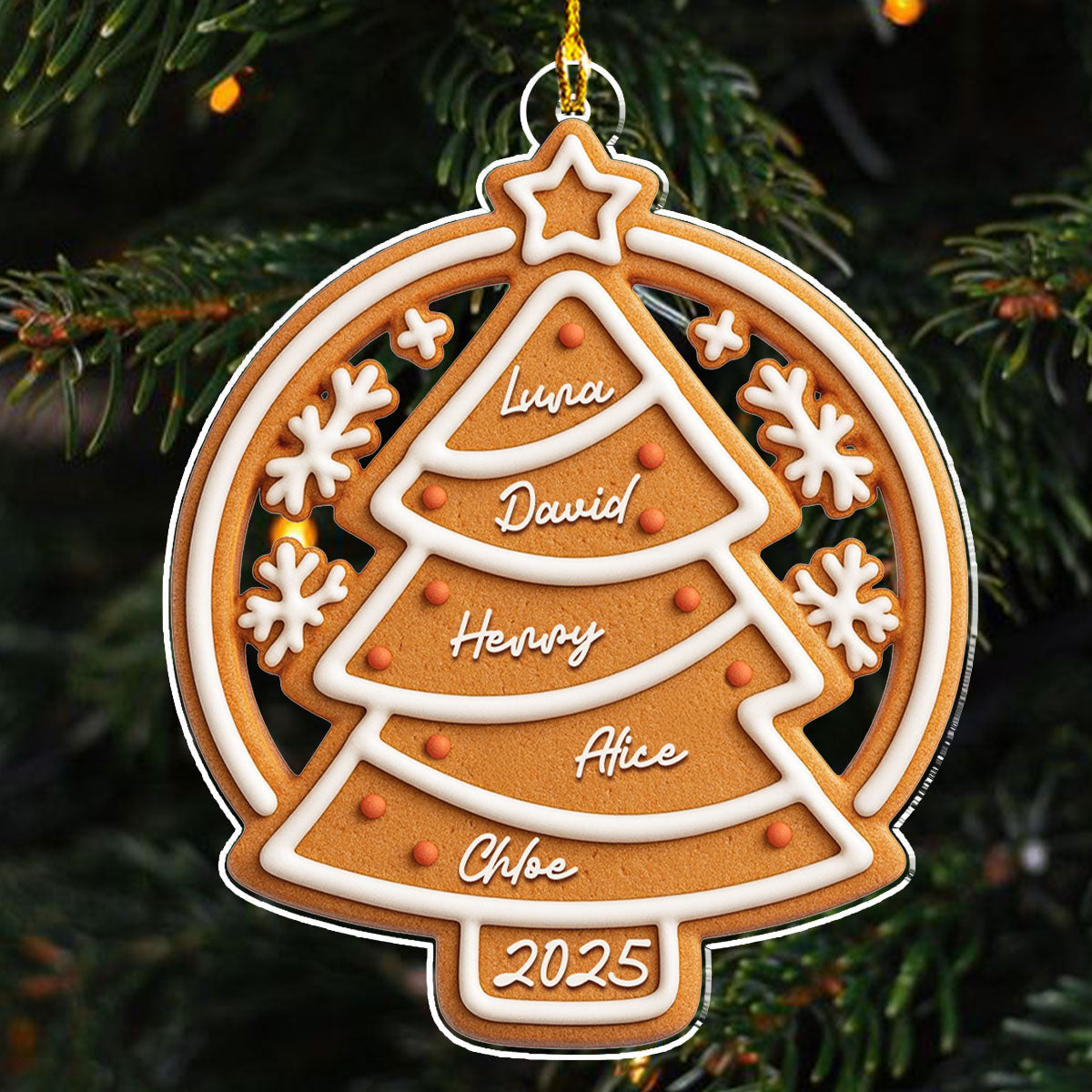 Our Family Cake - Personalized Custom Acrylic Ornament