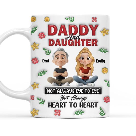 Always Daddy Little Girl Forever - Personalized Custom 3D Inflated Effect Mug