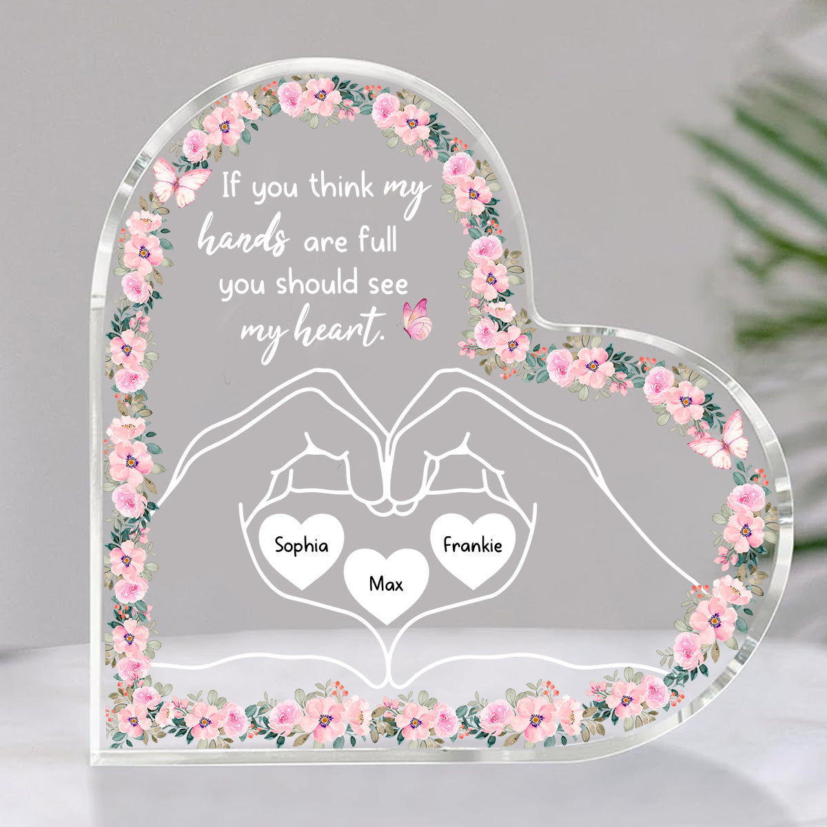 You Should See My Heart - Personalized Custom Acrylic Plaque
