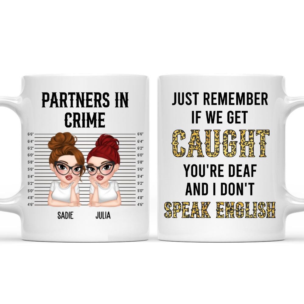 Partner In Crime Humor - Personalized Custom Coffee Mug