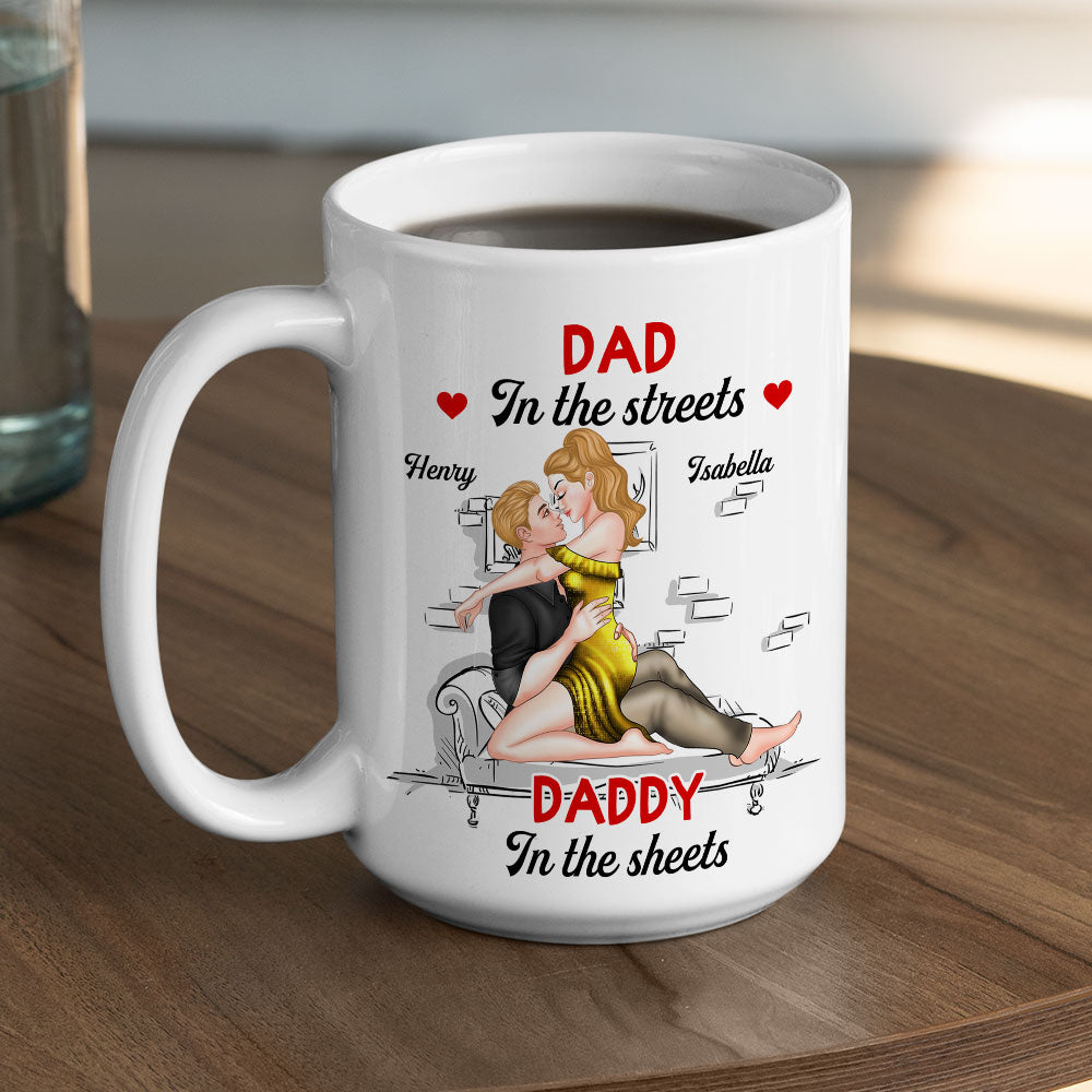 Sweet Outside Savage In Bed - Personalized Custom Coffee Mug