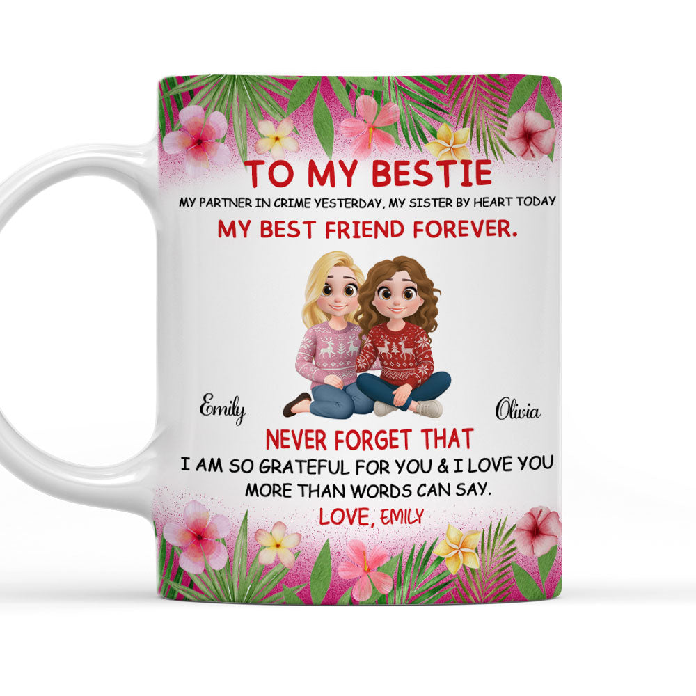 My Partner In Crime Yesterday - Personalized Custom Coffee Mug