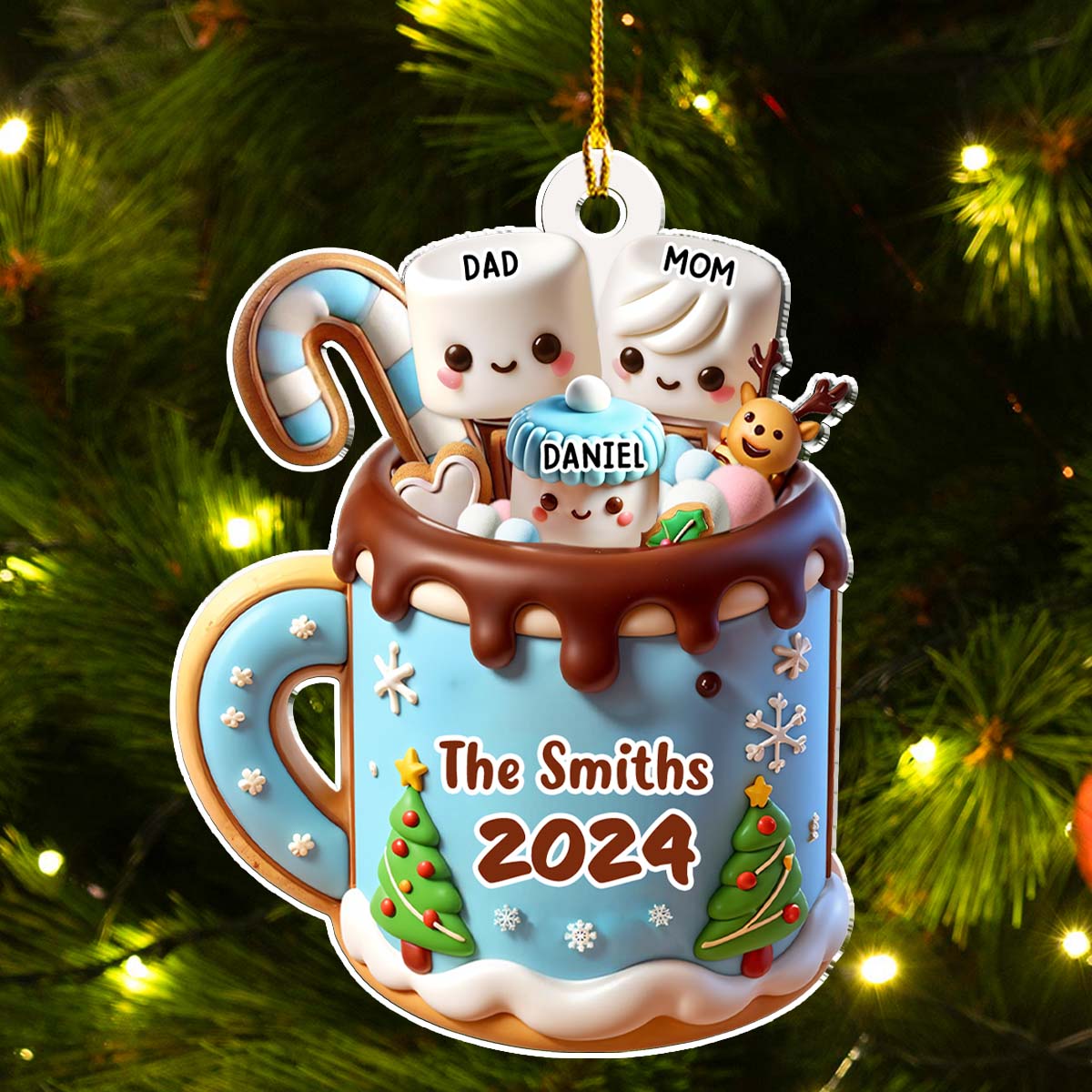 Funny Family - Personalized Custom Acrylic Ornament