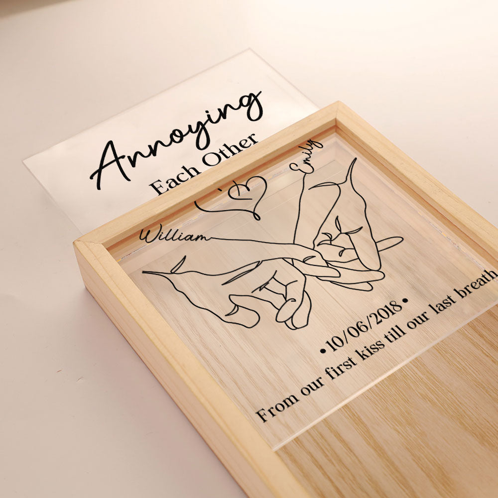 Annoying Each Other Forever Couple - Personalized Custom Frame Light Box