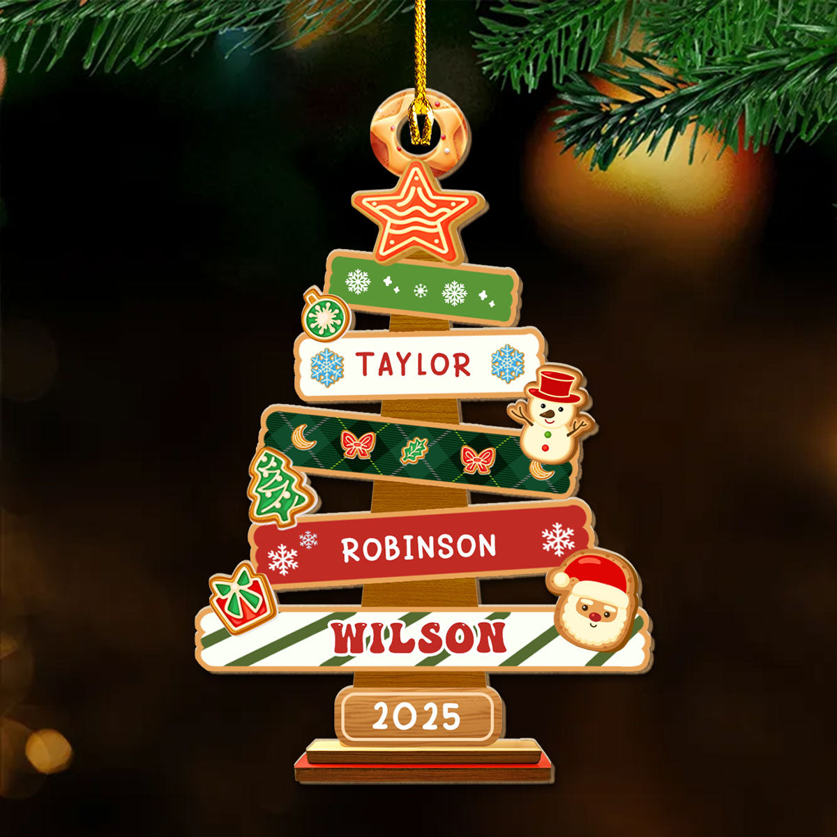 Tree Of Us - Personalized Custom Wood Ornament
