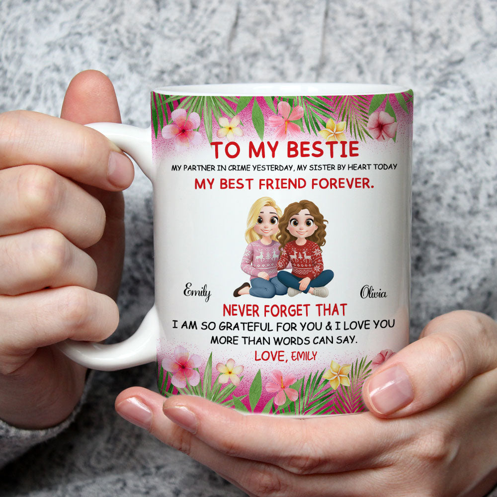 My Partner In Crime Yesterday - Personalized Custom Coffee Mug