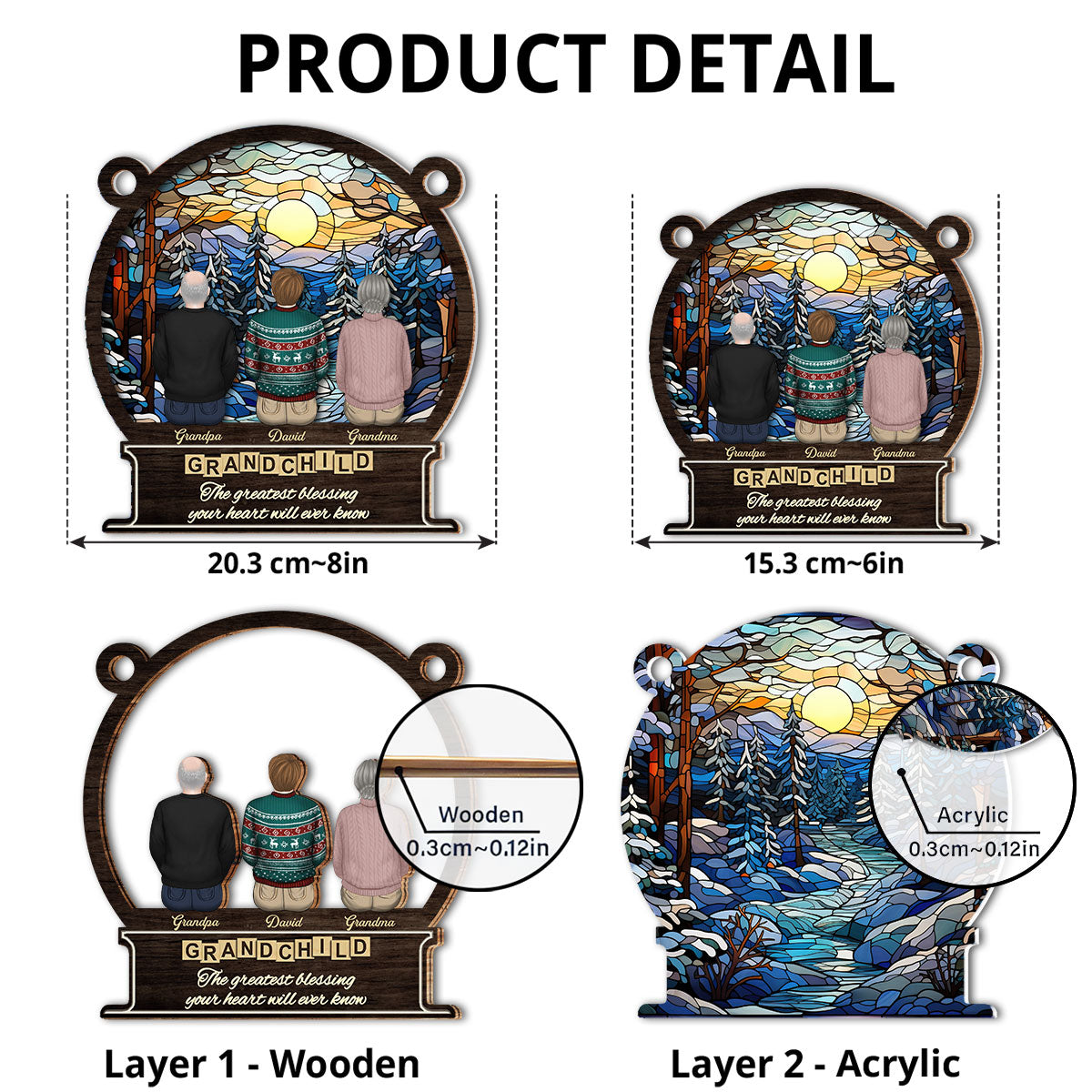 The Greatest Blessing - Personalized Custom Suncatcher