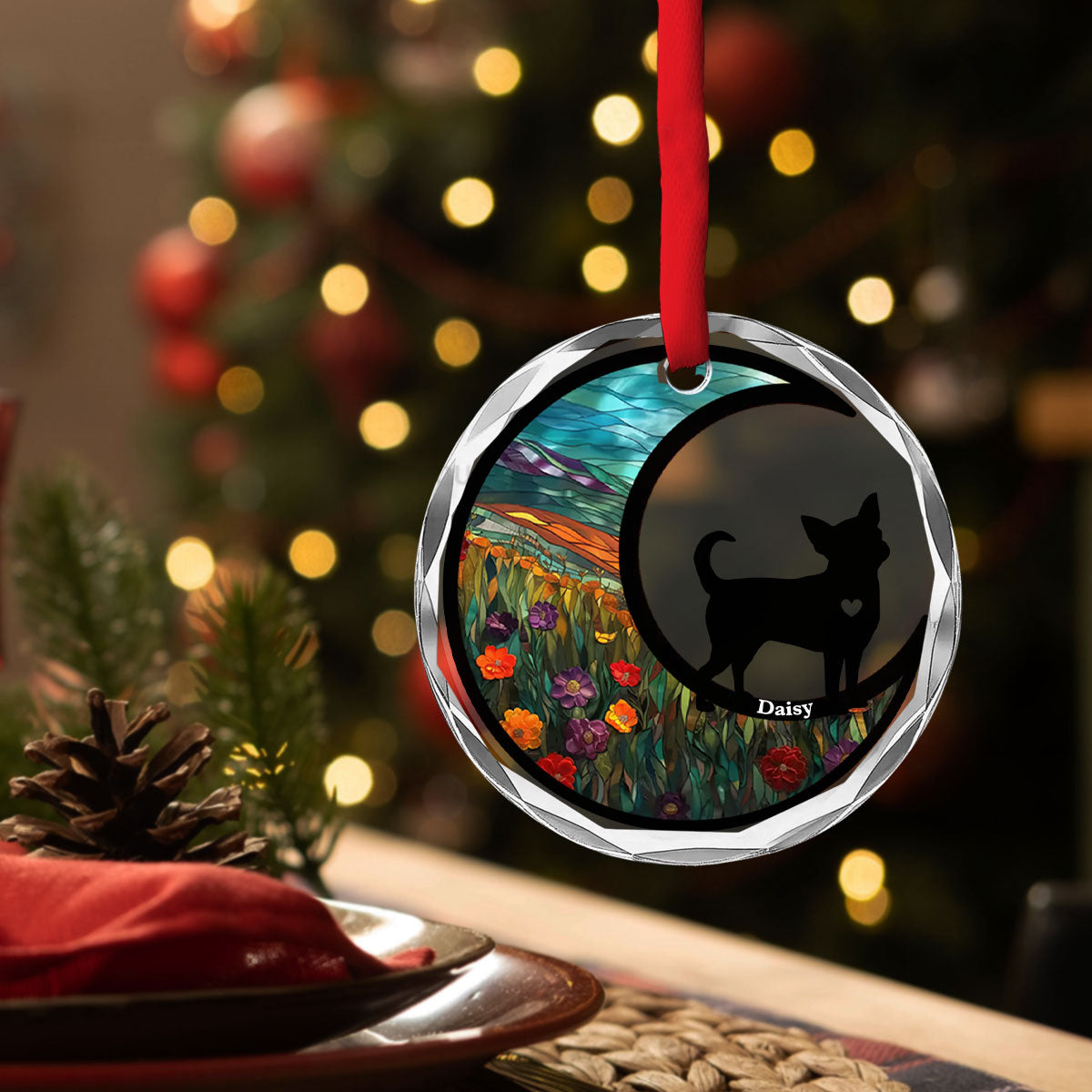 Do Not Cry Because It Is Over - Personalized Custom Glass Ornament
