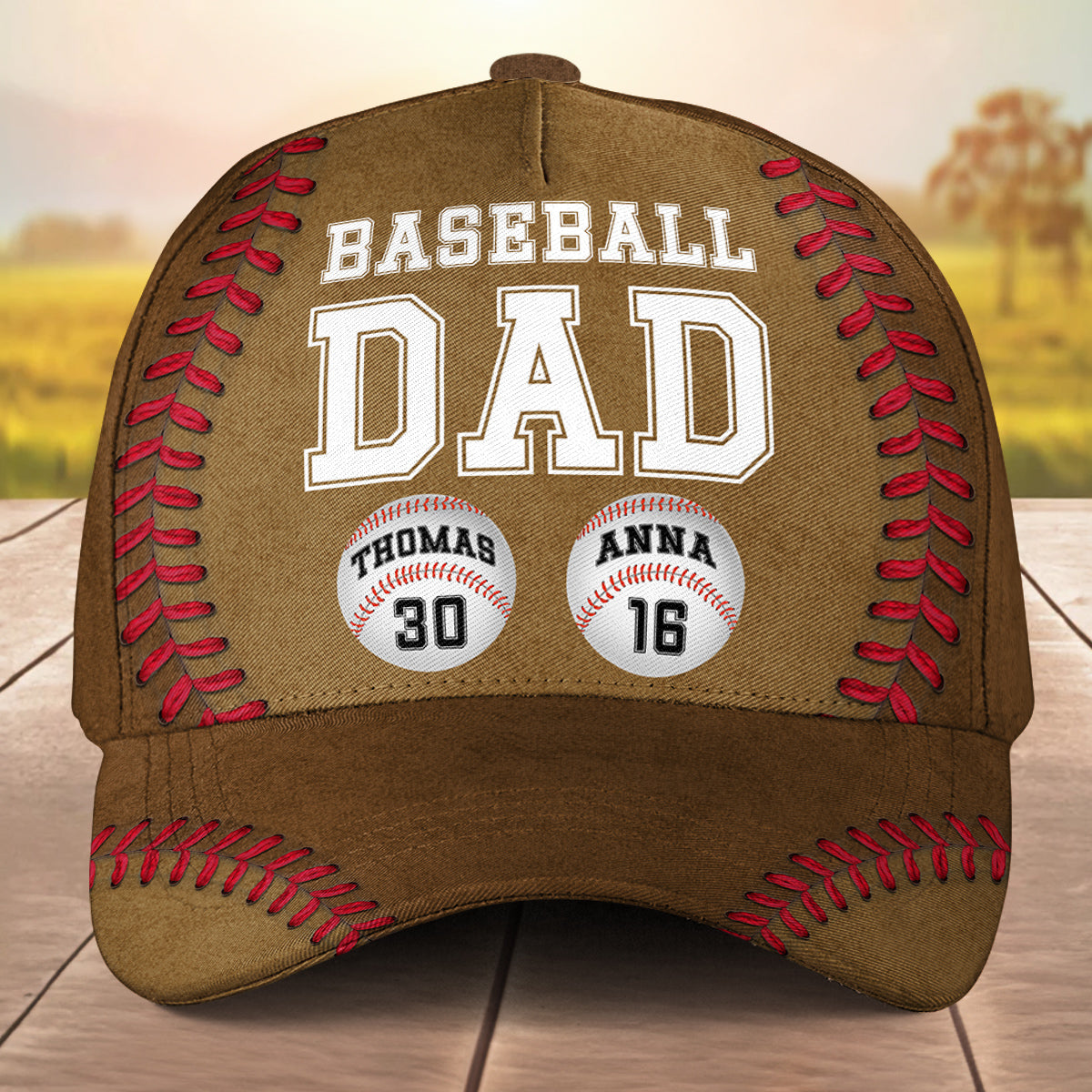 Baseball Dad - Personalized Custom Classic Cap