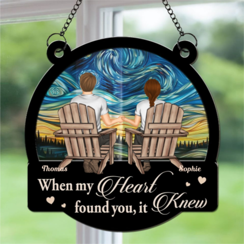 Love Began With Your Smile - Personalized Custom Suncatcher