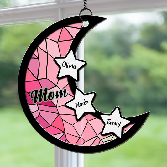 Heart Of Mom - Personalized Custom Suncatcher