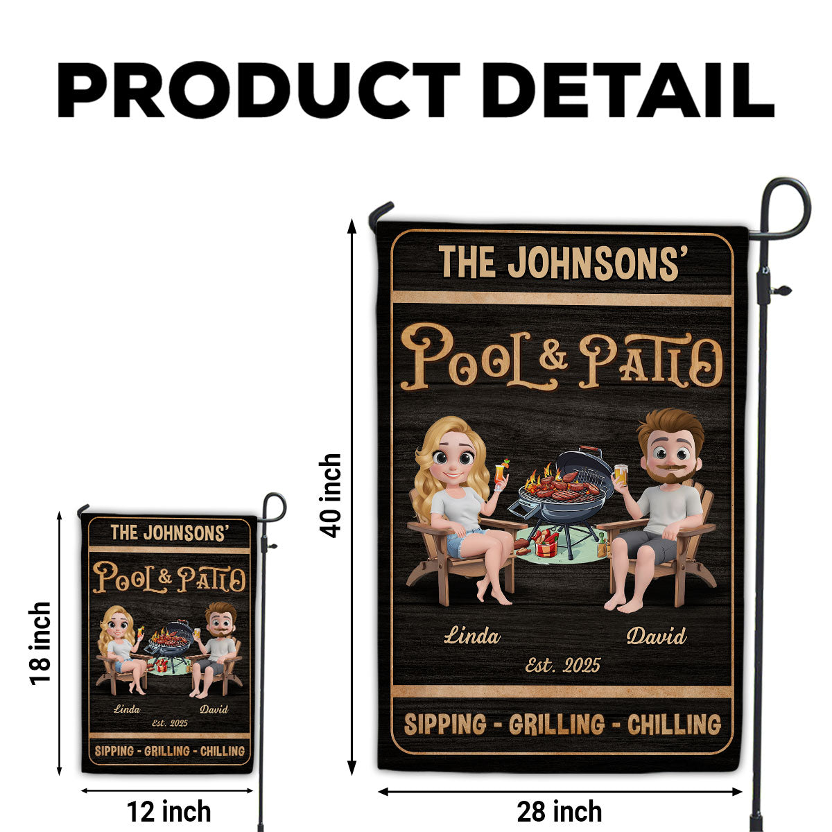 We At Pool And Patio - Personalized Custom Flag