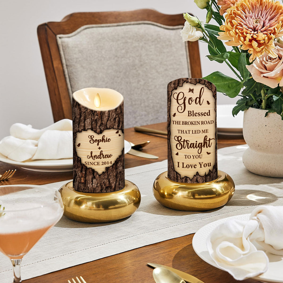 I Love You - Personalized Custom LED Candle