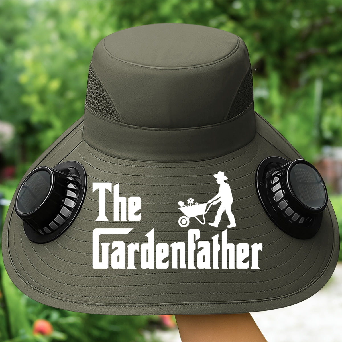 The Gardenfather - Personalized Custom Solar Fan Hat