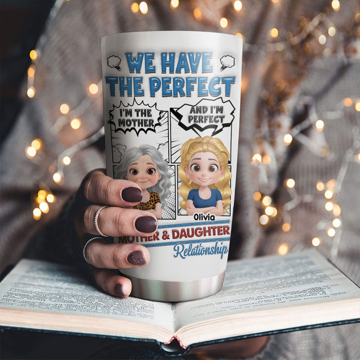Perfect Mom And Daughter - Personalized Custom 3D Inflated Effect Tumbler
