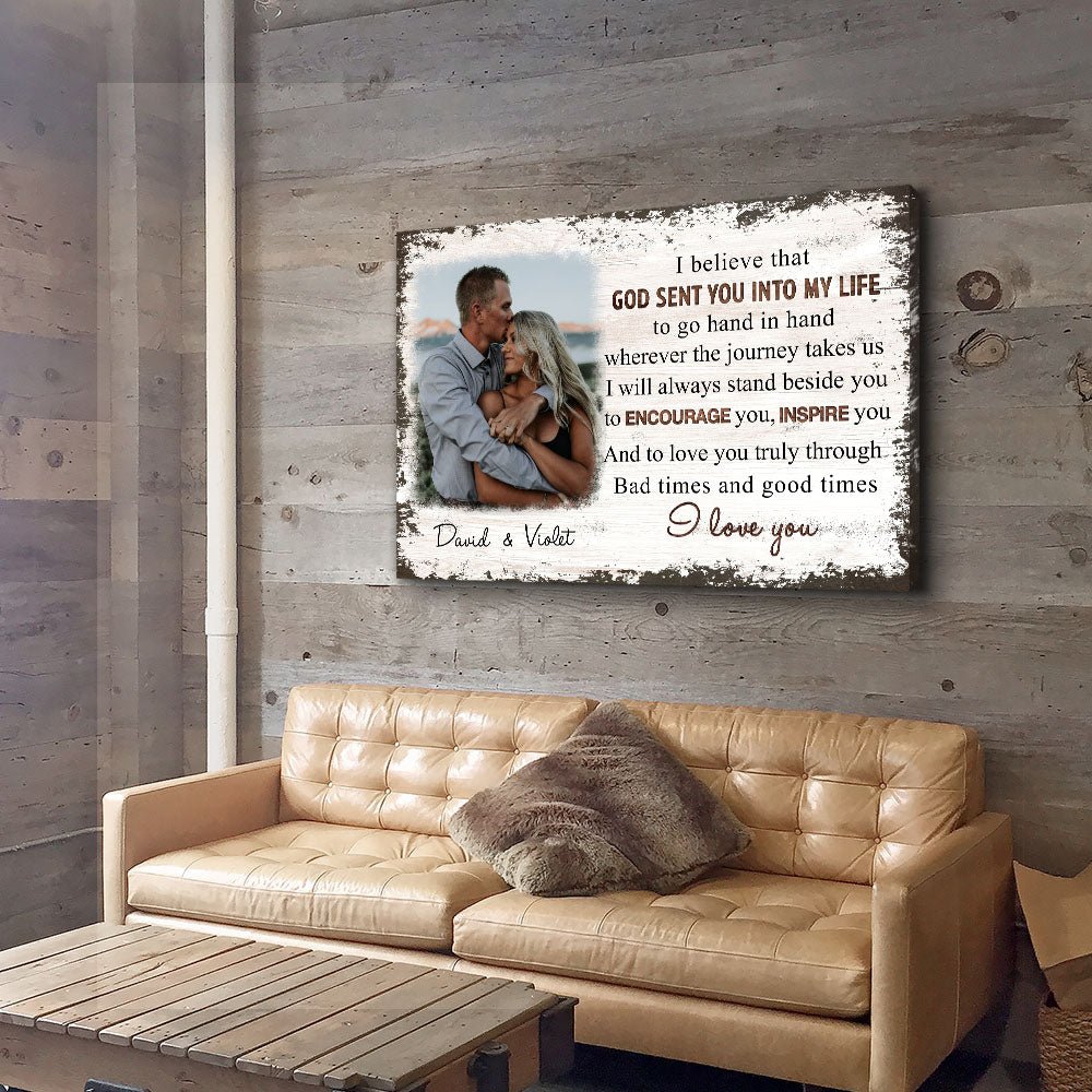 Go Hand In Hand - Personalized Custom Photo Canvas Print