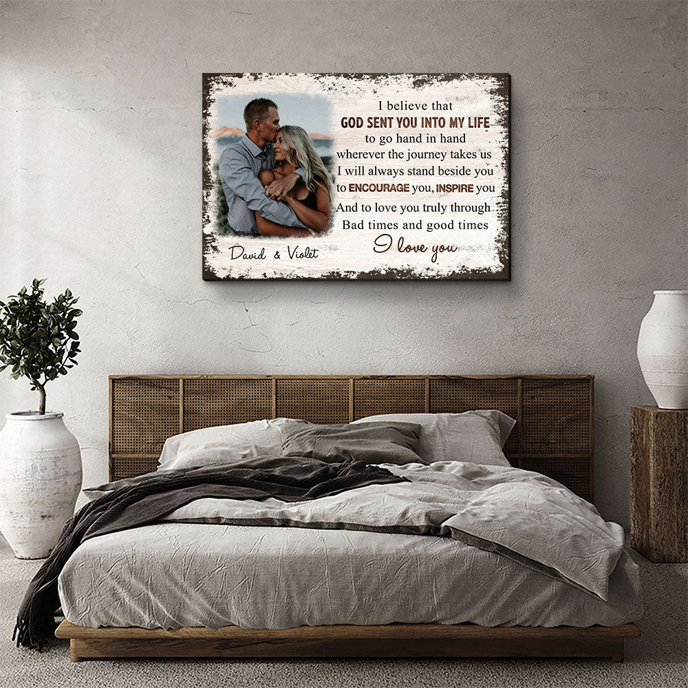 Go Hand In Hand - Personalized Custom Photo Canvas Print