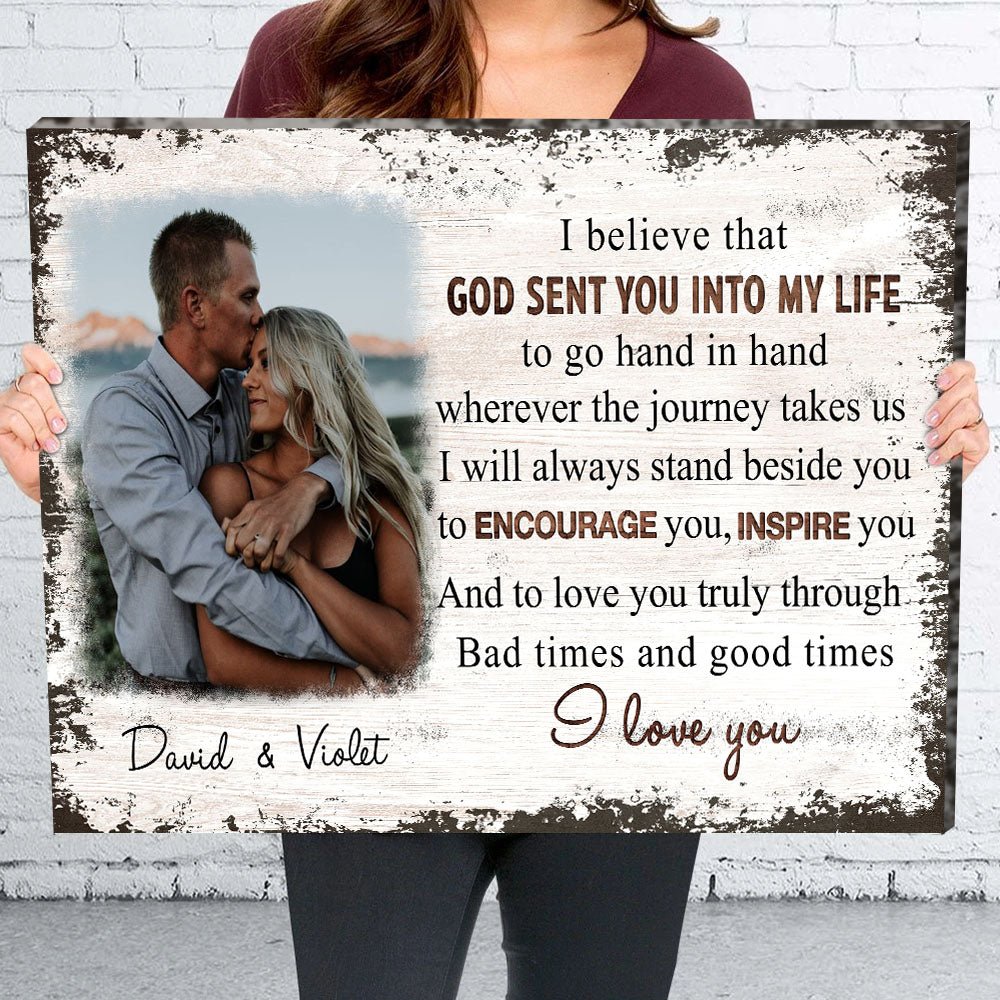 Go Hand In Hand - Personalized Custom Photo Canvas Print