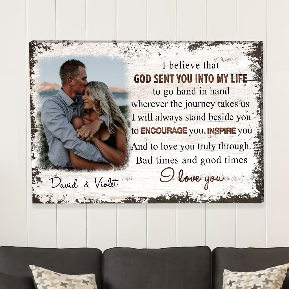 Go Hand In Hand - Personalized Custom Photo Canvas Print
